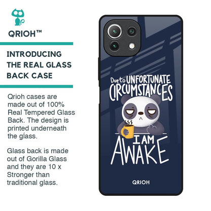 Struggling Panda Glass Case for Mi 11 Lite NE 5G