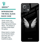 White Angel Wings Glass Case for Mi 11 Lite NE 5G