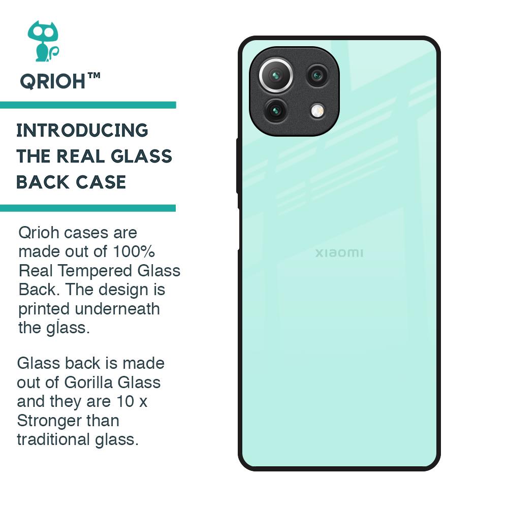 Teal Glass Case for Mi 11 Lite NE 5G