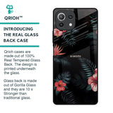 Tropical Art Flower Glass Case for Mi 11 Lite NE 5G