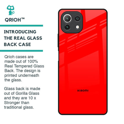Blood Red Glass Case for Mi 11 Lite NE 5G