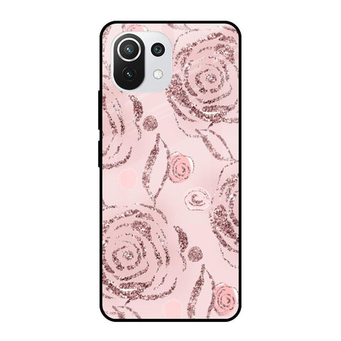 Shimmer Roses Mi 11 Lite NE 5G Glass Cases & Covers Online