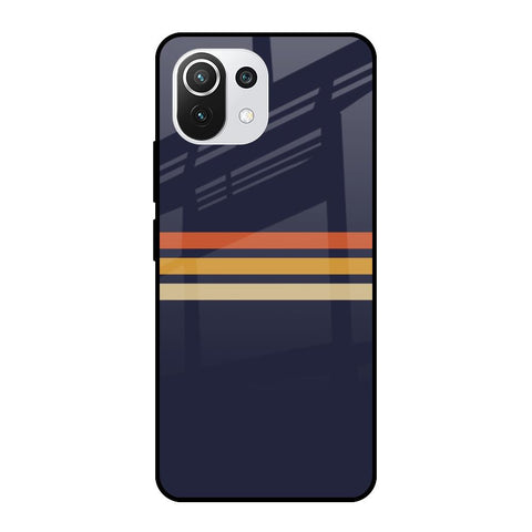 Tricolor Stripes Mi 11 Lite NE 5G Glass Cases & Covers Online