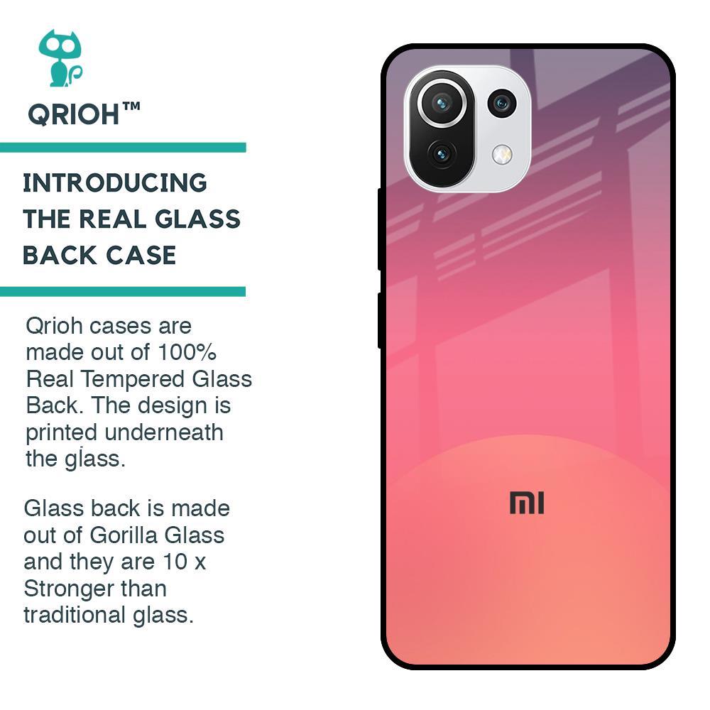 Sunset Orange Glass Case for Mi 11 Lite NE 5G