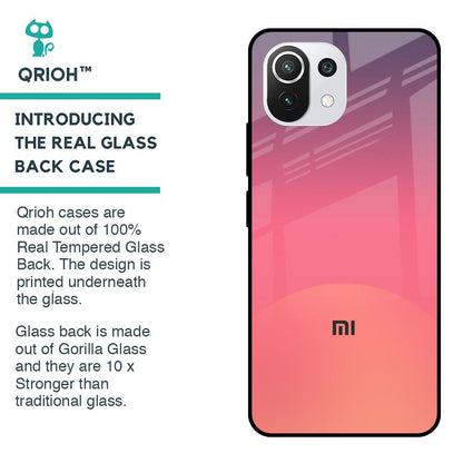 Sunset Orange Glass Case for Mi 11 Lite NE 5G