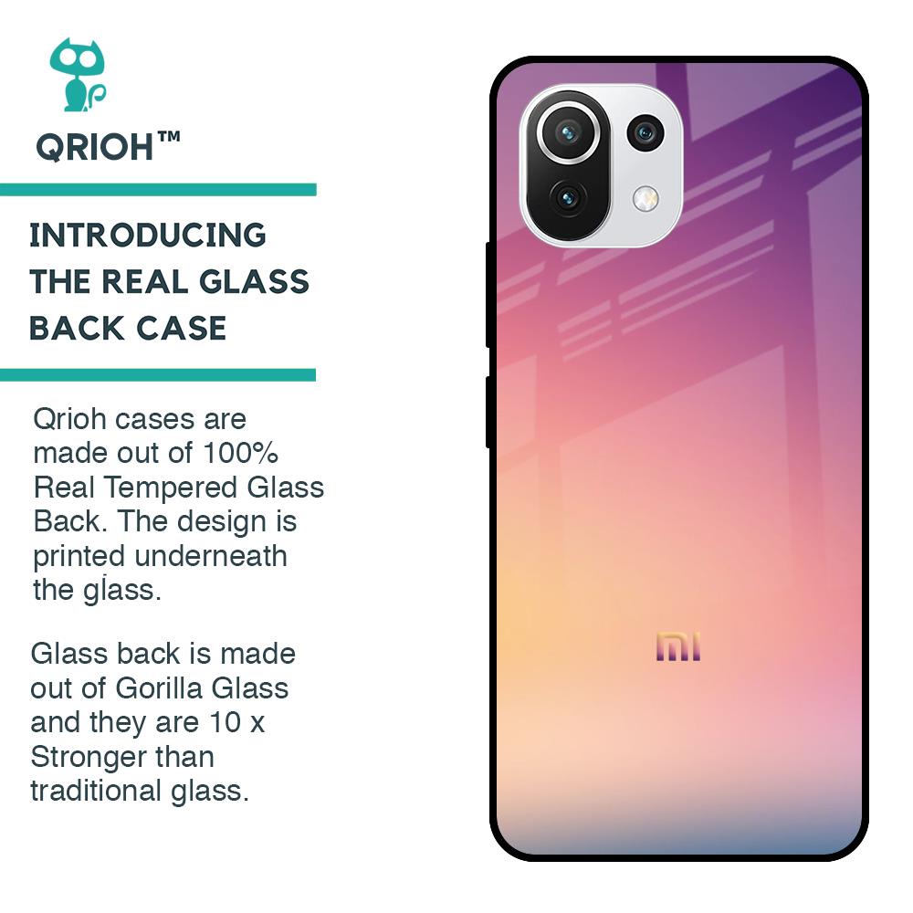 Lavender Purple Glass case for Mi 11 Lite NE 5G