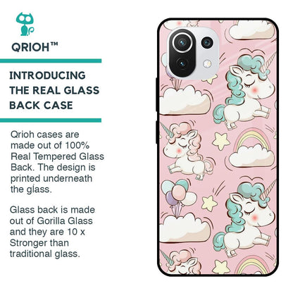Balloon Unicorn Glass case for Mi 11 Lite NE 5G