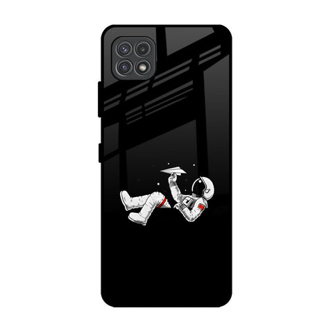 Space Traveller Samsung Galaxy F42 5G Glass Back Cover Online
