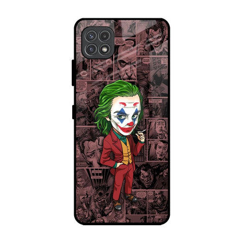 Joker Cartoon Samsung Galaxy F42 5G Glass Back Cover Online