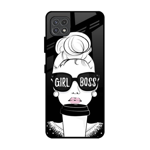 Girl Boss Samsung Galaxy F42 5G Glass Back Cover Online