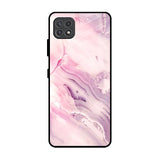 Diamond Pink Gradient Samsung Galaxy F42 5G Glass Back Cover Online