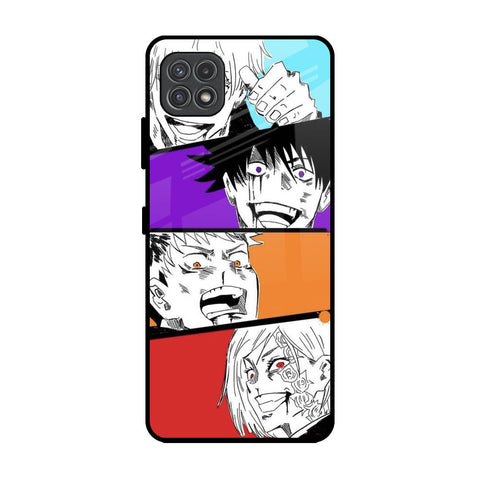 Anime Sketch Samsung Galaxy F42 5G Glass Back Cover Online