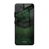 Green Leather Samsung Galaxy F42 5G Glass Back Cover Online
