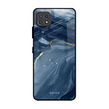 Deep Ocean Marble Samsung Galaxy F42 5G Glass Back Cover Online
