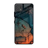 Geographical Map Samsung Galaxy F42 5G Glass Back Cover Online