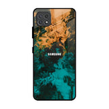 Watercolor Wave Samsung Galaxy F42 5G Glass Back Cover Online