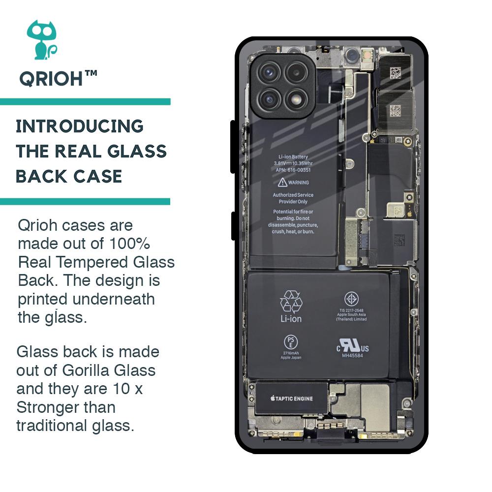 Skeleton Inside Glass Case for Samsung Galaxy F42 5G