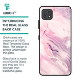 Diamond Pink Gradient Glass Case For Samsung Galaxy F42 5G