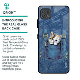 Kitty In Pocket Glass Case For Samsung Galaxy F42 5G
