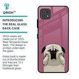 Funny Pug Face Glass Case For Samsung Galaxy F42 5G