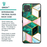 Seamless Green Marble Glass Case for Samsung Galaxy F42 5G