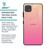 Pastel Pink Gradient Glass Case For Samsung Galaxy F42 5G