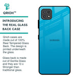 Blue Aqua Glass Case for Samsung Galaxy F42 5G