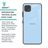 Pastel Sky Blue Glass Case for Samsung Galaxy F42 5G