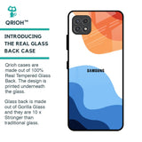 Wavy Color Pattern Glass Case for Samsung Galaxy F42 5G