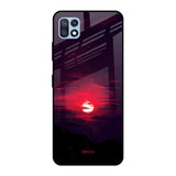 Morning Red Sky Samsung Galaxy F42 5G Glass Cases & Covers Online