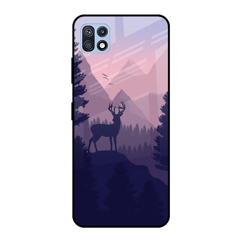 Deer In Night Samsung Galaxy F42 5G Glass Cases & Covers Online