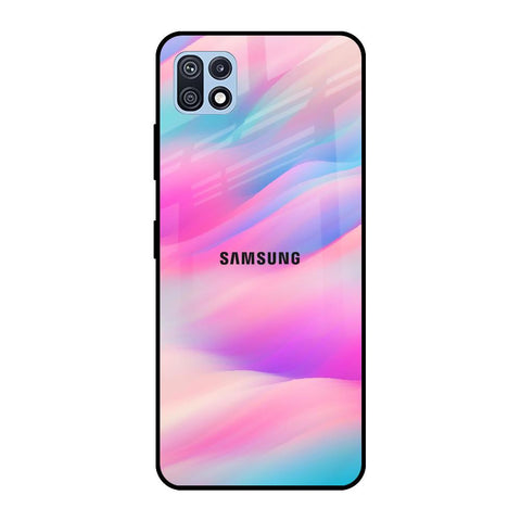 Colorful Waves Samsung Galaxy F42 5G Glass Cases & Covers Online