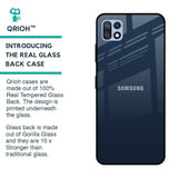 Overshadow Blue Glass Case For Samsung Galaxy F42 5G