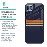 Tricolor Stripes Glass Case For Samsung Galaxy F42 5G