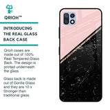 Marble Texture Pink Glass Case For Samsung Galaxy F42 5G