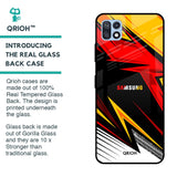 Race Jersey Pattern Glass Case For Samsung Galaxy F42 5G