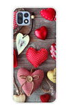 Valentine Hearts Samsung Galaxy F42 5G Back Cover