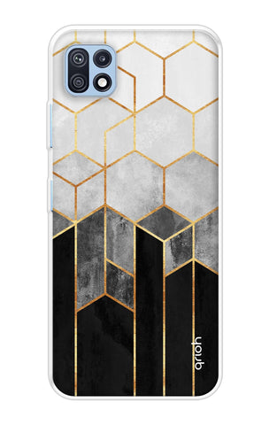 Hexagonal Pattern Samsung Galaxy F42 5G Back Cover