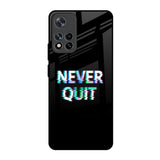 Never Quit Mi 11i HyperCharge Glass Back Cover Online