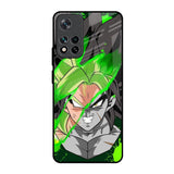 Anime Green Splash Mi 11i HyperCharge Glass Back Cover Online
