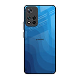 Blue Wave Abstract Mi 11i HyperCharge Glass Back Cover Online