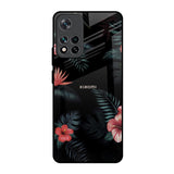 Tropical Art Flower Mi 11i HyperCharge Glass Back Cover Online