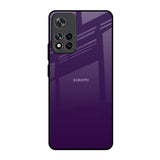 Dark Purple Mi 11i HyperCharge Glass Back Cover Online