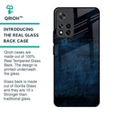 Dark Blue Grunge Glass Case for Mi 11i HyperCharge