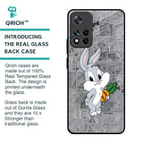 Cute Baby Bunny Glass Case for Mi 11i HyperCharge