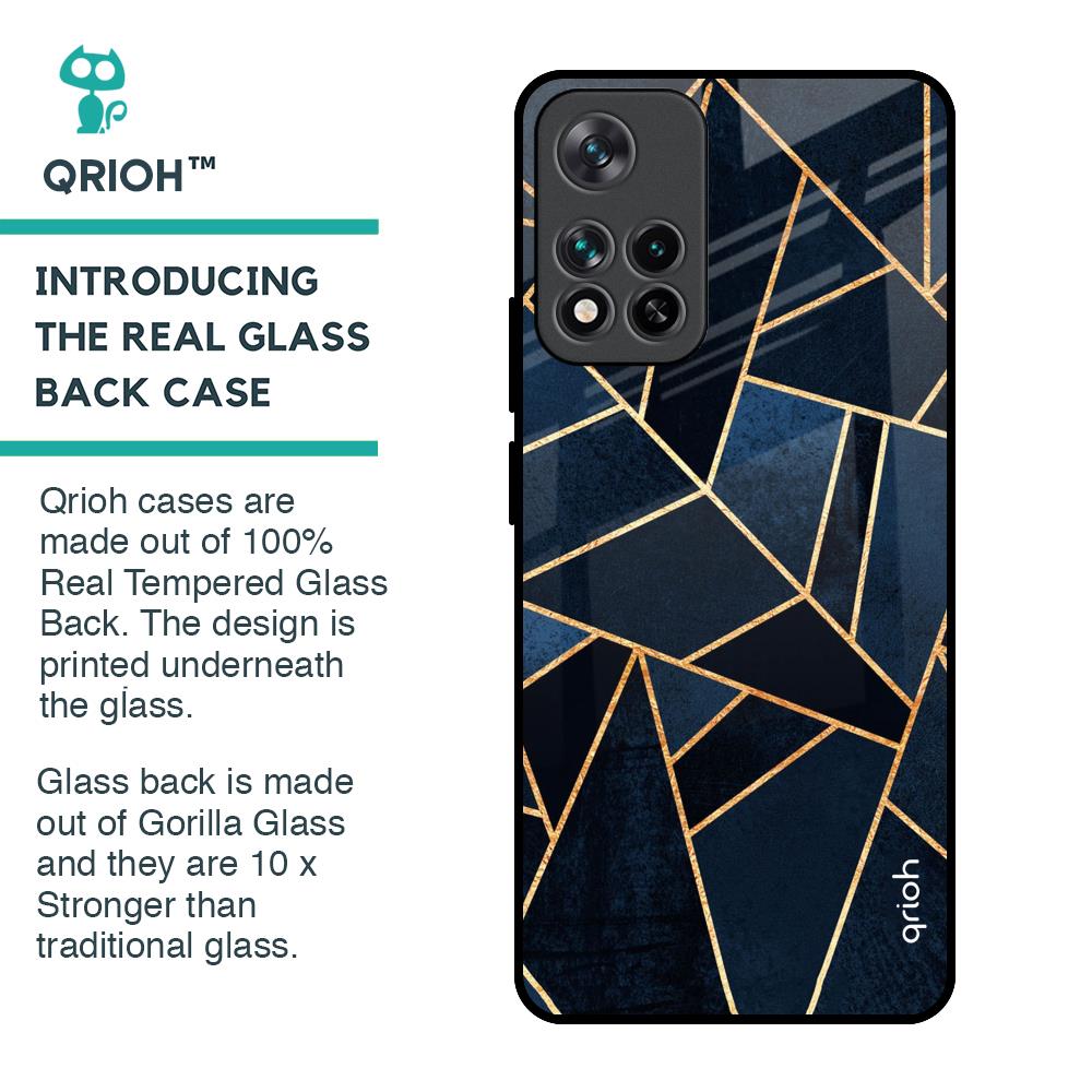 Abstract Tiles Glass Case for Mi 11i HyperCharge