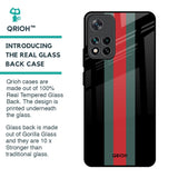 Vertical Stripes Glass Case for Mi 11i HyperCharge