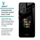 Go Your Own Way Glass Case for Mi 11i HyperCharge