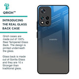 Blue Grey Ombre Glass Case for Mi 11i HyperCharge