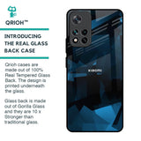 Polygonal Blue Box Glass Case For Mi 11i HyperCharge